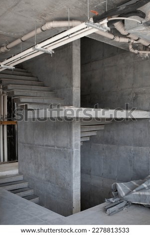 Concrete staircase in situ, concrete staircase slab, concrete staircase implementation details