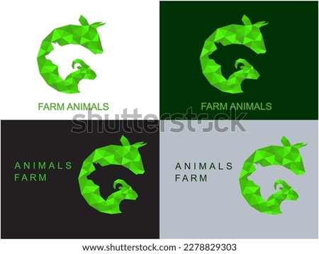 logo animal farm style polygonal