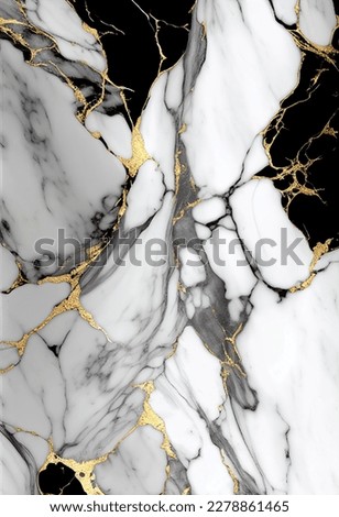 Photo  luxury black and white with golden abstract marble texture background pattern Royalty-Free Stock Photo #2278861465