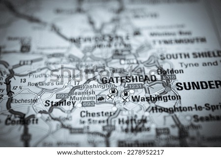 The Gateshead  on a map