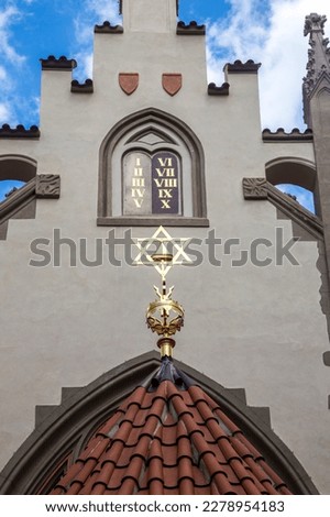 Maisel Synagogue or Maiselova synagoga in Jewish Quarter of Prague. Prague, Czech Republic Royalty-Free Stock Photo #2278954183