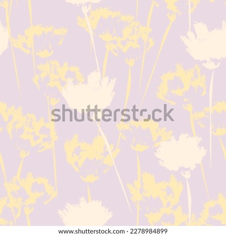 Pastel Abstract Floral seamless pattern design for fashion textiles, graphics, backgrounds and crafts