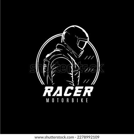 Motorbiker icon, motorcycle biker emblem, speed rider sign, motorcycling logo template. Vector illustration. Royalty-Free Stock Photo #2278992109