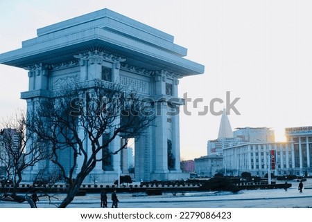 North Korea Pyongyang Travel architectural scenery Royalty-Free Stock Photo #2279086423