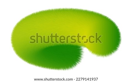 Vector illustration green fur fluffy creative background. Abstract backdrop. Royalty-Free Stock Photo #2279141937