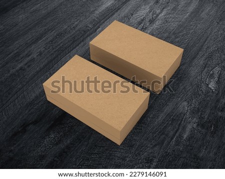 3D rendering of Business card background 