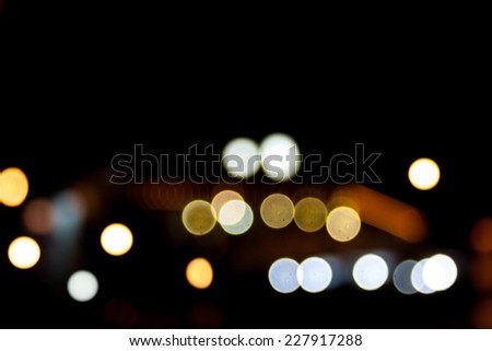 Abstract circular bokeh background of Christmas light 