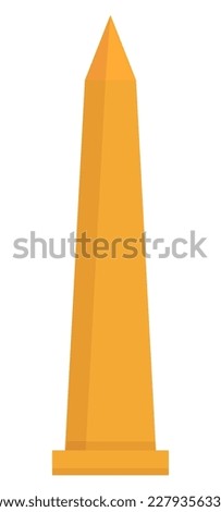 obelisk with pointed top vector illustration Royalty-Free Stock Photo #2279356339