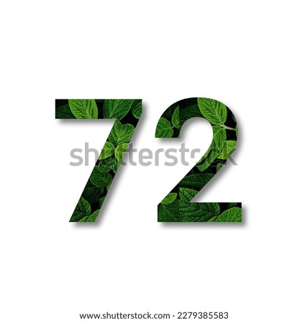 Design number 72 with leaf texture on white background.