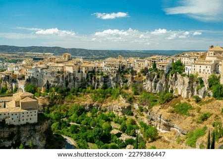 Cuenca, Spain. View over the old town	 Royalty-Free Stock Photo #2279386447