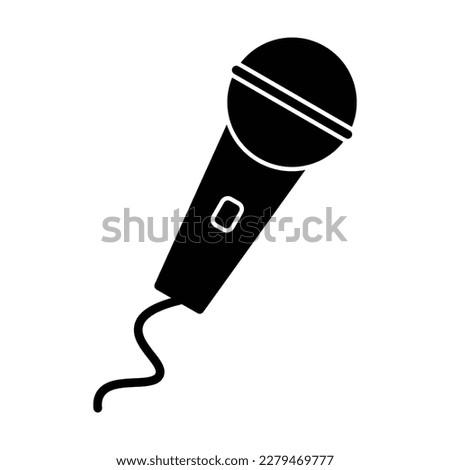 microphone icon, speech vector, audio illustration