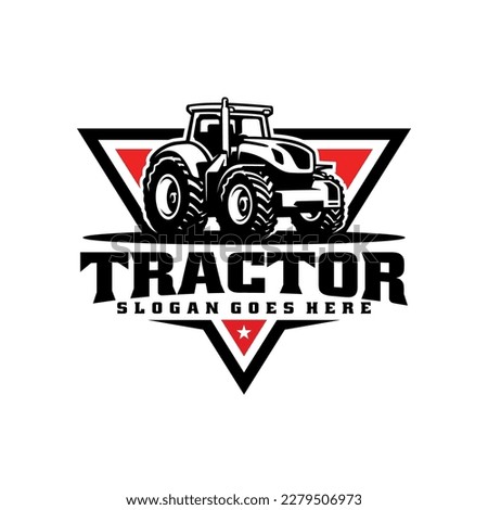 tractor illustration emblem logo vector Royalty-Free Stock Photo #2279506973