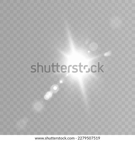 Abstract sun glare translucent glow with a special light effect. Vector blur in the movement of glowing highlights. Sun. Light effect png	
 Royalty-Free Stock Photo #2279507519