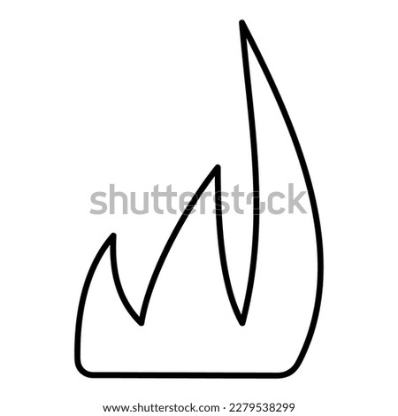 Abstract grass third. Doodle vector black and white illustration.