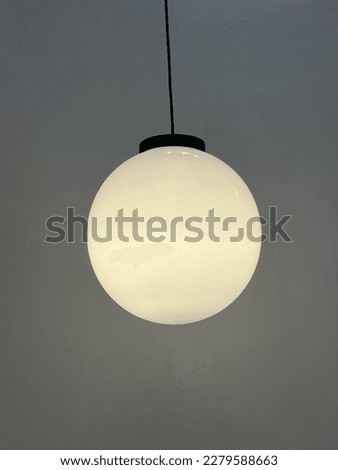 Lamp light circle yellow cafe