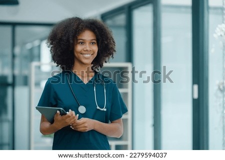 Medicine doctor using tablet computer. Medical technology and futuristic concept.