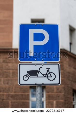Parking space in Nuremberg for a cargo bike e.g. for a rental bike