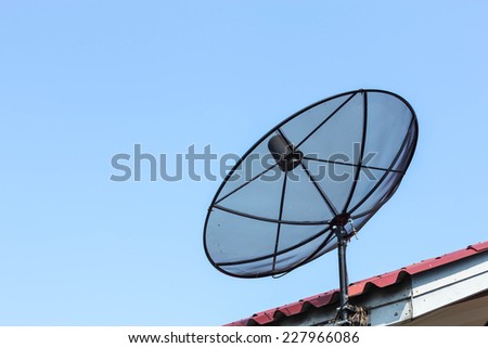 Equipment used for the reception of television in rural communities.