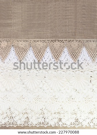 Collection of seamless lace cloth background and texture