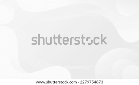 Abstract Gradient  White grey  liquid background. Modern  background design. Dynamic Waves. Fluid shapes composition.  Fit for website, banners, brochure, posters Royalty-Free Stock Photo #2279754873