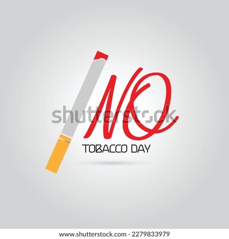 Vector illustration, poster, or banner for world no tobacco day. stop tobacco