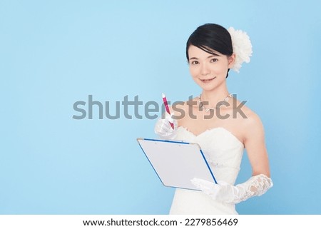 Woman in a wedding dress