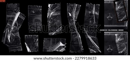 Isolated clear tape collection for an overlay or mockup Royalty-Free Stock Photo #2279918633