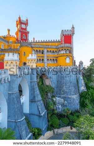 National Palace of Pena near Sintra, Portugal. Royalty-Free Stock Photo #2279948091
