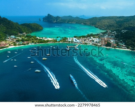 aerial view of Phi Phi Island Thailand Royalty-Free Stock Photo #2279978465