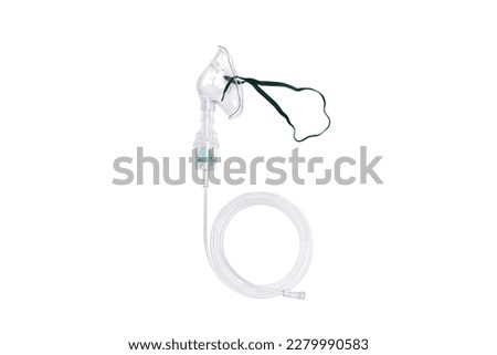 The inhaler and mask pairs antiallergic drugs isolated on a white background Royalty-Free Stock Photo #2279990583