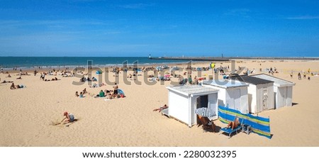 Calais beach in north of France Royalty-Free Stock Photo #2280032395