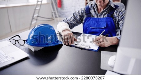Worker Accident Insurance Disability Compensation And Social Benefits Royalty-Free Stock Photo #2280073207