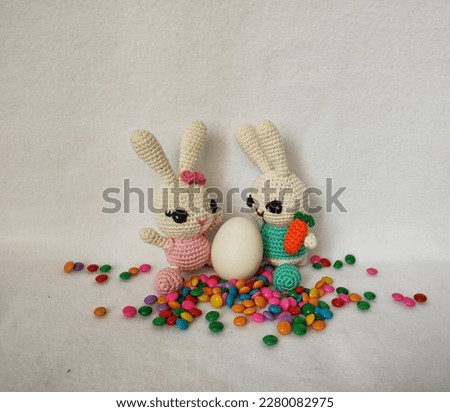 crochet easter bunny, brazilian crafts, affection, affection, love, comfort