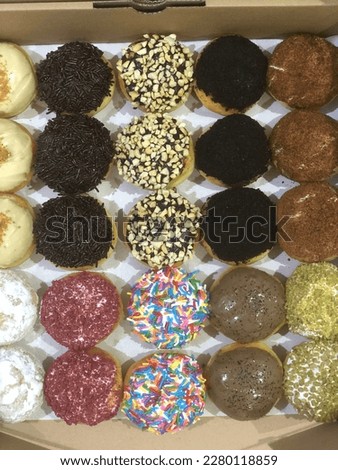 Colorful and Fun Assortment Donuts