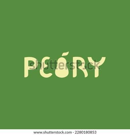 Peary typography for logo, icon or symbol