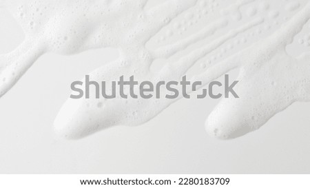 Abstract background white soapy foam texture. Shampoo foam with bubbles Royalty-Free Stock Photo #2280183709
