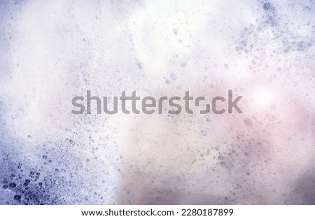 Soap foam with bubbles background