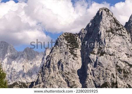 Landscape in the Julian Alps, Slovenia.