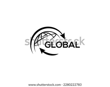 Global Logo Design. Global Logo Vector.