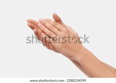 hands clapping or rubbing hands or washing hands	
 Royalty-Free Stock Photo #2280234599
