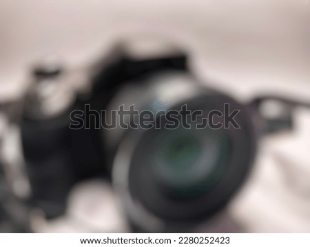 camera photo with white background out of focus