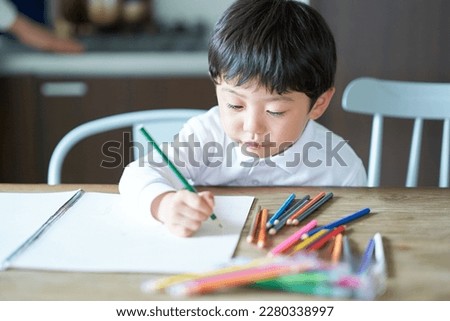 A child who is obsessed with drawing