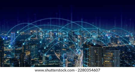 Smart city and communication network in Asia city - Jakarta, Indonesia