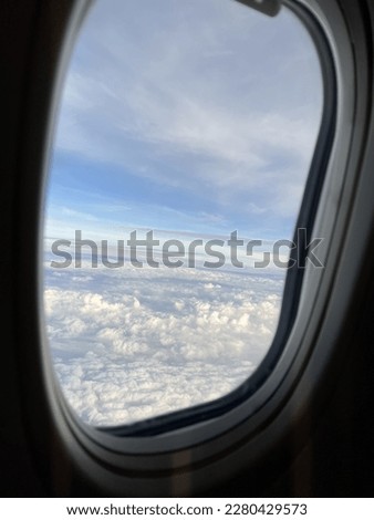 It's a picture taken on a plane.
