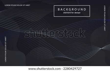 Abstract background. Wave element for design poster. Digital frequency track equalizer. Stylized art. Colorful shiny gradient lines created using blend tool. Curved wavy line smooth stripe. Vector.