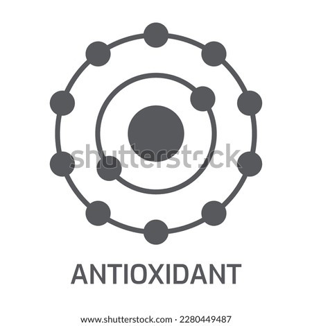 antioxidant icon. vector line illustration Royalty-Free Stock Photo #2280449487
