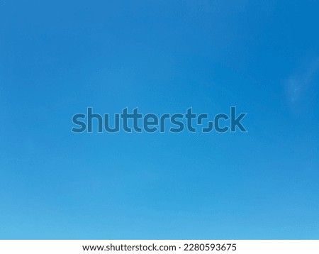 A clear, full blue sky without clouds is great for a background