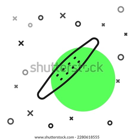 Black line Nail file pet icon isolated on white background. Professional treatment at home grooming for pet.  Vector