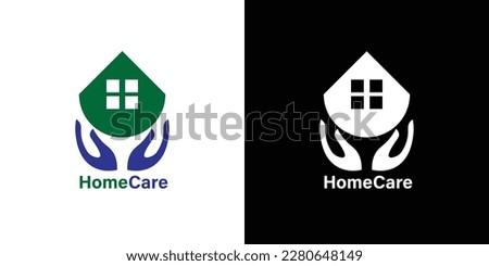 Care or cleaning logo design for the home, it could also be a hospital logo