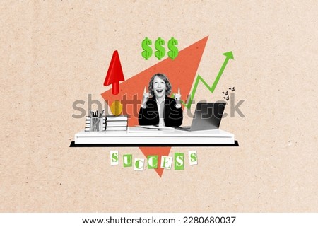 Little schoolboy earn dollars genius young trader parents pride clever kids conceptual photo picture collage artwork